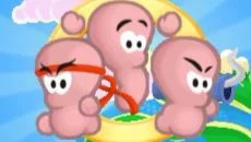 Worms World Party - gra w gatunku Widok z boku