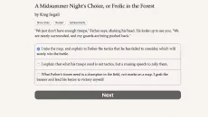 Midsummer Night's Choice - gra w gatunku Tekstowa przygoda