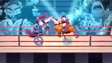 Unicorns on Unicycles - gra w gatunku Widok z boku