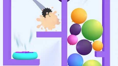 Bounce and pop - Balloon pop - gra w gatunku Widok z boku