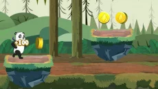 Panda Parkour - gra w gatunku Widok z boku
