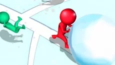 Snow Race: Snow Ball.IO - gra w gatunku Widok z trzeciej osoby