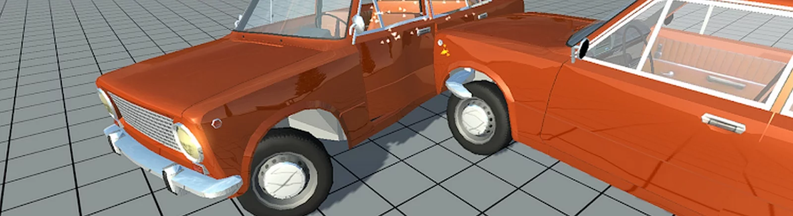Simple Car Crash Physics Sim — Лада Приора - полицейская / Samochody / Transport