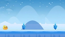 Crossing Ice Blocks - gra w gatunku Widok z boku